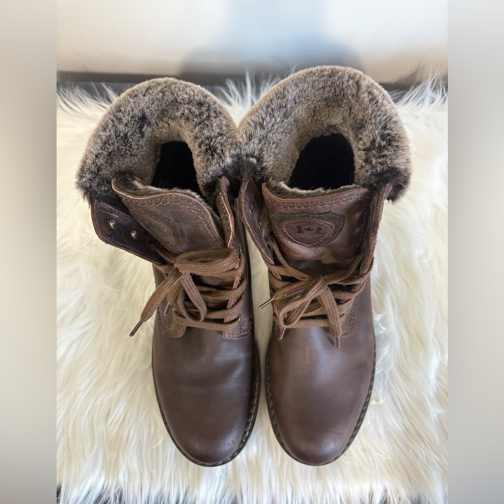 (107)Pajar Dark Brown Faux Fur-Lined Footwear.SZ:EU42 - Picture 3 of 14